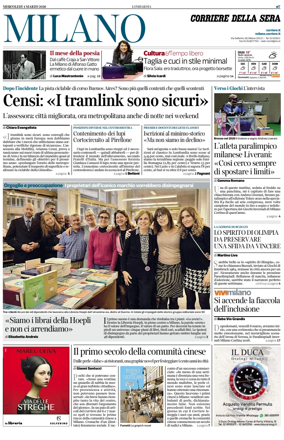 Cover of Corriere della Sera (Milano)