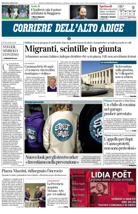 Cover of Corriere dell'Alto Adige