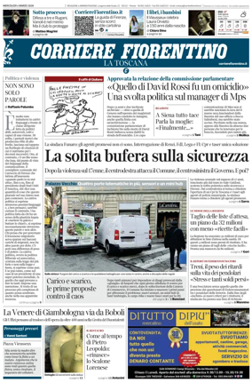 Cover of Corriere Fiorentino