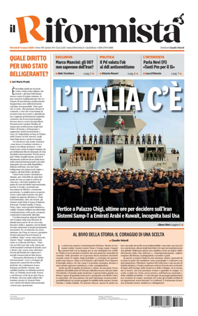 Cover of Il Riformista (Italy)
