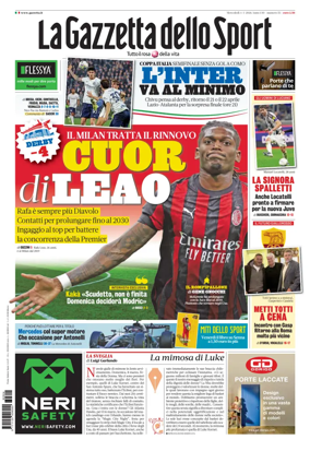 Cover of La Gazzetta dello Sport - Roma
