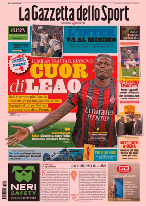 Cover of La Gazzetta dello Sport