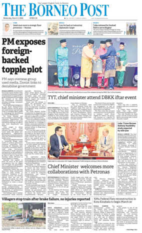 Cover of The Borneo Post (Sabah)