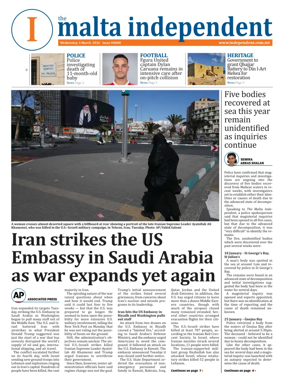 Cover of Malta Independent