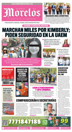 Cover of Diario de Morelos