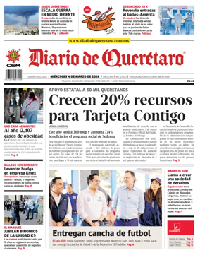 Cover of Diario de Queretaro