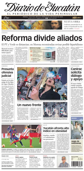 Cover of Diario de Yucatan