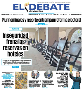 Cover of El Debate de Mazatlan