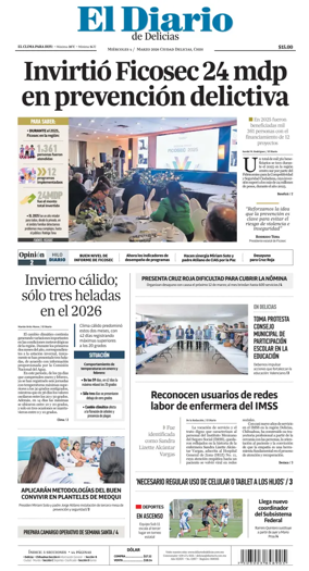 Cover of El Diario de Delicias