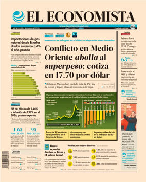 Cover of El Economista (Mexico)