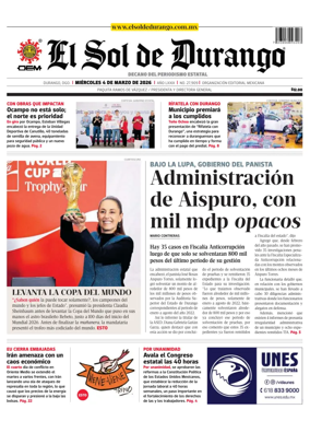 Cover of El Sol de Durango