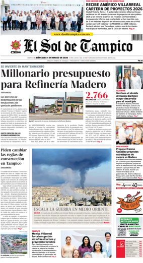 Cover of El Sol de Tampico