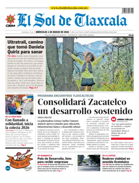 Cover of El Sol de Tlaxcala