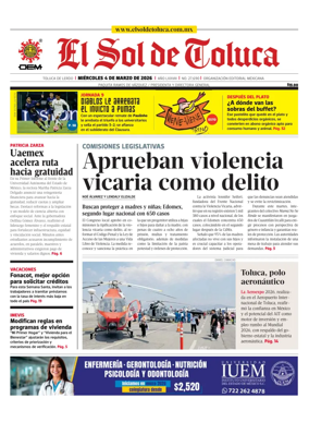 Cover of El Sol de Toluca