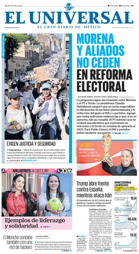 Cover of El Universal