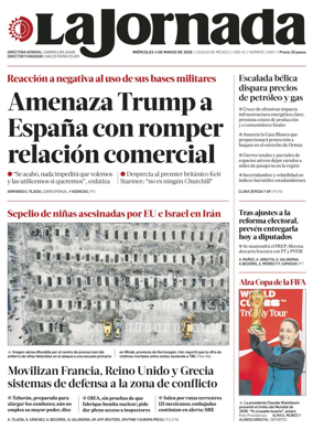 Cover of La Jornada
