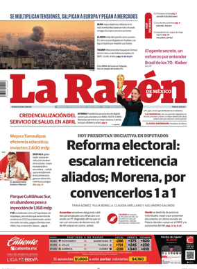 Cover of La Razon de Mexico