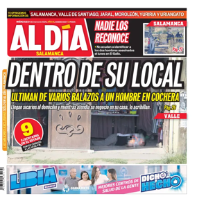 Cover of Periodico Al Dia (Salamanca)