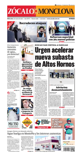 Cover of Zocalo Monclova