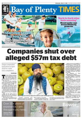 Cover of Bay of Plenty Times