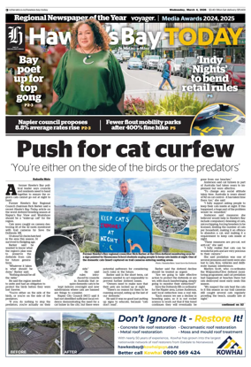 Cover of Hawke's Bay Today