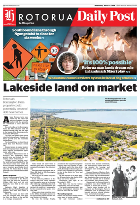 Cover of Rotorua Daily Post