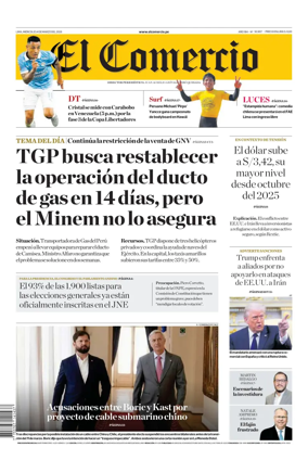 Cover of Diario El Comercio