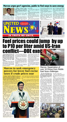 Cover of United News - English Edition
