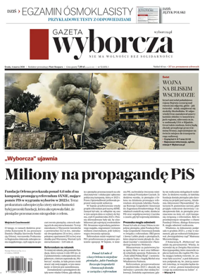Cover of Gazeta Wyborcza