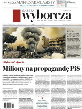 Cover of Gazeta Wyborcza Stoleczna