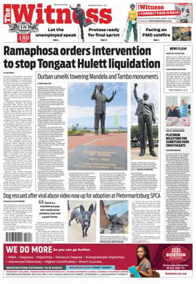 Cover of The Witness (South Africa)