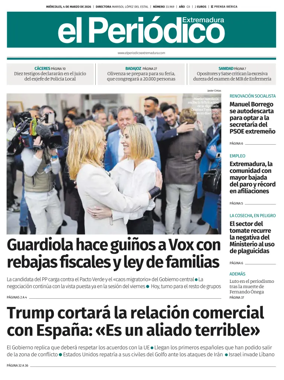 Cover of El Periodico Extremadura