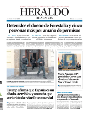 Cover of Heraldo de Aragon