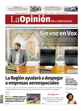 Cover of La Opinion de Murcia (Cartagena)