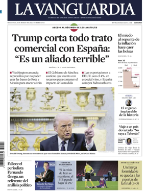 Cover of La Vanguardia (1st Edition)
