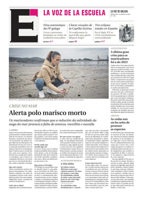 Cover of La Voz de Galicia (Barbanza) - La Voz de la Escuela