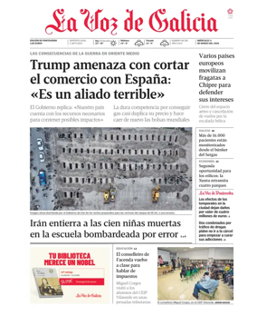 Cover of La Voz de Galicia (Pontevedra)