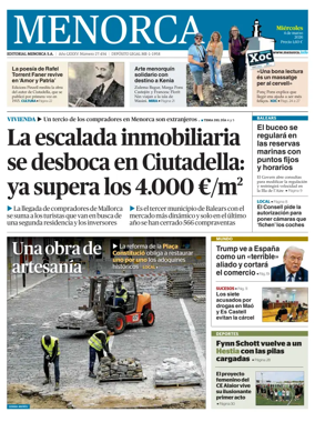 Cover of Menorca Diario Insular