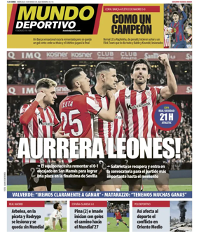 Cover of Mundo Deportivo (Bizkaia-Araba)