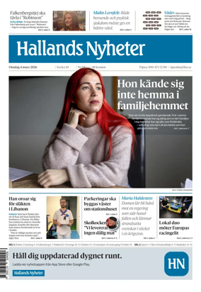 Cover of Hallands Nyheter