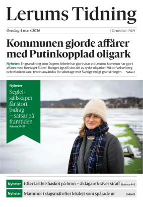 Cover of Lerums Tidning