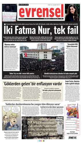 Cover of Evrensel Gazetesi