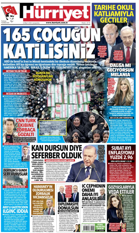 Cover of Hurriyet