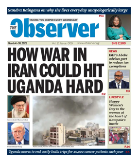 Cover of The Observer (Uganda)