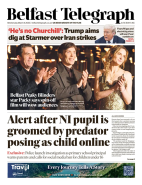 Cover of Belfast Telegraph