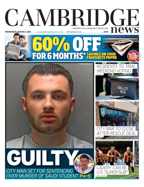 Cover of Cambridge News