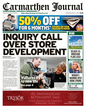 Cover of Carmarthen Journal