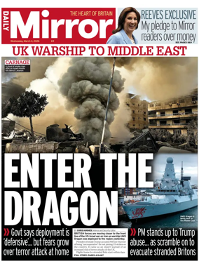 Cover of Daily Mirror
