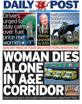 Cover of Daily Post (North Wales)