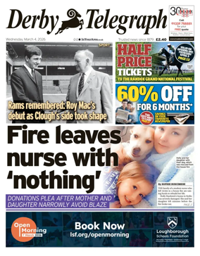 Cover of Derby Telegraph